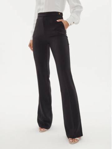 Elisabetta Franchi Штани з тканини PA-030-46E2-V250 Чорний Regular Fit Elisabetta Franchi Штани з тканини PA-030-46E2-V250 Чорний Regular Fit