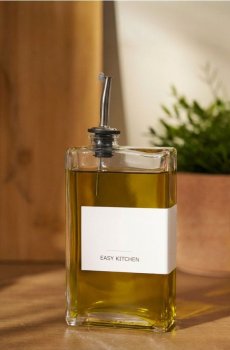Пляшка для олії - білий
