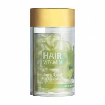 Капсулы LeNika Hair Vitamin против выпадения и для роста волос, с маслами лайма и чайного дерева, 40*1 мл
