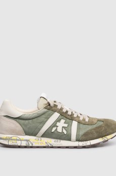 Зеленые комбинированные кроссовки LUCY
