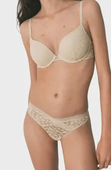 Женские бежевые трусики Бежевый L womensecret 4213728