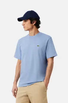 Мужская голубая футболка Голубой M Lacoste TH7318AEY