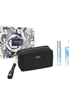 Парфюмированный набор мужской Versace Pour Homme Set (туалетная вода, 100 мл + туалетная вода, 10 мл + косметичка, 1 шт)
