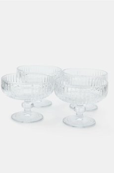 Рифлені креманки для морозива 4 pack - clear