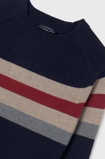 Детский свитер с примесью шерсти Mayoral цвет синий 7393