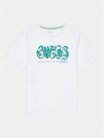 Guess Футболка L4YI20 K8HM4 Білий Regular Fit Guess Футболка L4YI20 K8HM4 Білий Regular Fit