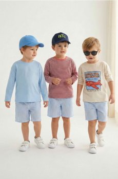 Футболки з довгим рукавом, упаковка 3 шт. - кремовий