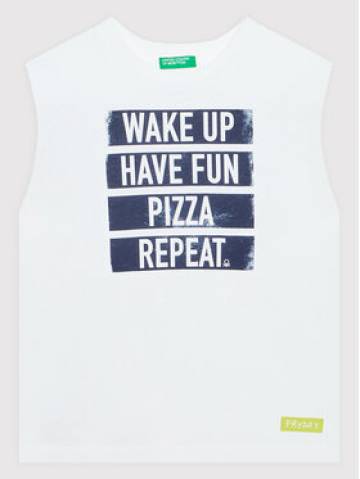 United Colors Of Benetton Топ 3096CH009 Білий Regular Fit United Colors Of Benetton Топ 3096CH009 Білий Regular Fit