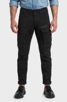 Мужские черные карго Rovic zip 3D tapered 6484 Черный 32-34 G-Star RAW D02190,5126