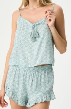 Піжамний комплект із двох предметів - блідо-бірюзовий
