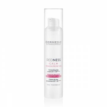 Корректирующий дневной крем для лица Dermedic Redness Calm Correcting Day Cream UV+IR, SPF 20, 40 мл Корректирующий дневной крем для лица Dermedic Redness Calm Correcting Day Cream UV+IR, SPF 20, 40 мл