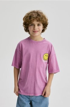 Reserved - Футболка SmileyWorld® - фуксія - 986HR-43X