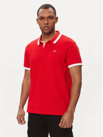 Tommy Jeans Поло DM0DM18313 Червоний Regular Fit Tommy Jeans Поло DM0DM18313 Червоний Regular Fit
