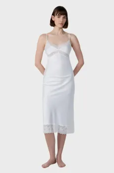 Женская белая ночная рубашка RENCONTRE Белый S Etam 6550573