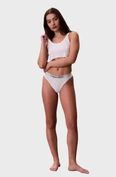 Женские белые трусики THONG Белый XS Calvin Klein LV00QD5292