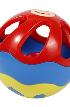 Развивающая игрушка-погремушка Lindo Мяч, от 6 месяцев (617-8)