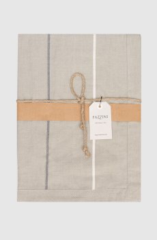 Серая скатерть OUTFIT из хлопка в полоску