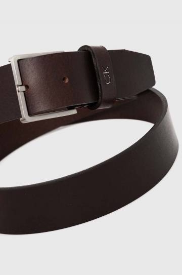 Кожаный ремень Calvin Klein мужской цвет коричневый K50K510083 Кожаный ремень Calvin Klein мужской цвет коричневый K50K510083