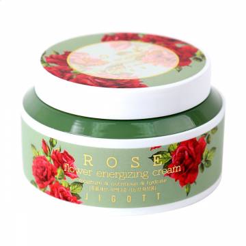 Крем для лица Jigott Rose Flower Energizing Cream с пептидами дамасской розы, 100 мл Крем для лица Jigott Rose Flower Energizing Cream с пептидами дамасской розы, 100 мл