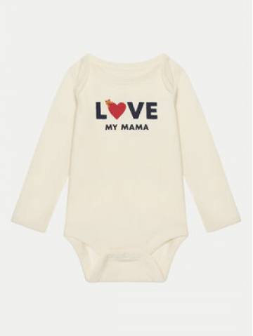 Gap Боді 627601 Écru Regular Fit Gap Боді 627601 Écru Regular Fit