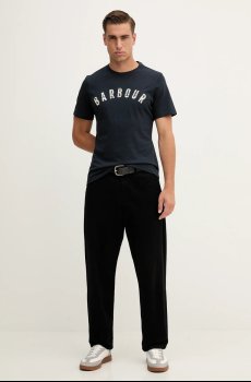 Хлопковая футболка Barbour BOUGHS