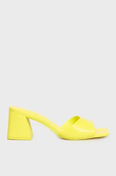 Женские желтые кожаные мюли Желтый 37 Arezzo A1252700010004U