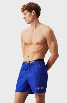 Мужские синие плавательные шорты MEDIUM DOUBLE WB Синий S Calvin Klein KM0KM00992