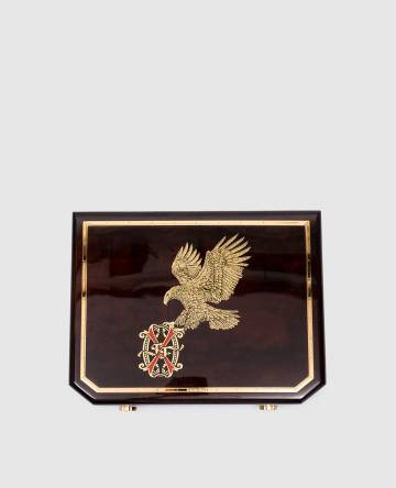 Коричневый дорожный хьюмидор Opus X for SR из дерева на восемь сигар Коричневый дорожный хьюмидор Opus X for SR из дерева на восемь сигар
