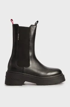 Женские черные кожаные челси TJW CHUNKY CHELSEA Черный 37 Tommy Jeans EN0EN02635