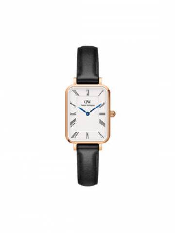 Daniel Wellington Годинник Quadro Roman Numerals Sheffield DW00100689 Чорний Daniel Wellington Годинник Quadro Roman Numerals Sheffield DW00100689 Чорний