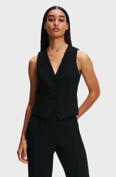 Женский черный жилет TAILORED WAISTCOAT Черный 44 Karl Lagerfeld 246W1411