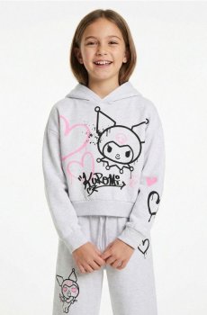 Худі з принтом Kuromi - сірий