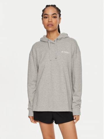 adidas Світшот Terrex Logo IB6567 Сірий Regular Fit adidas Світшот Terrex Logo IB6567 Сірий Regular Fit