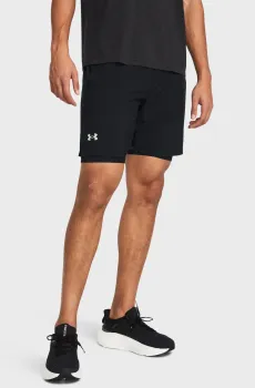 Мужские черные шорты UA LAUNCH 7 2-IN-1 SHORTS Черный S Under Armour 1382641-001