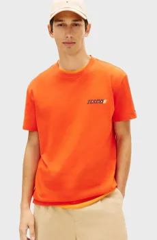 Мужская оранжевая футболка VINTAGE Оранжевый M Tommy Jeans DM0DM22547