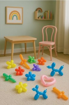 Набір з 20 упаковок повітряних кульок - різнобарвний