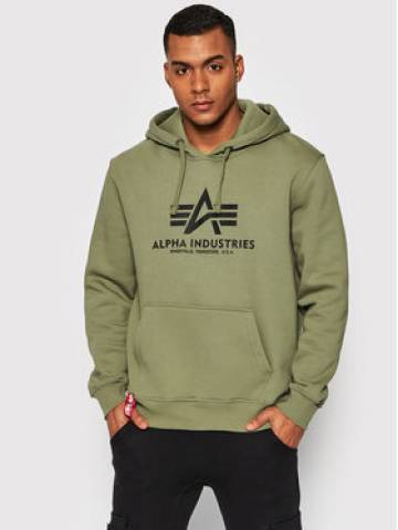 Alpha Industries Світшот Basic 178312 Зелений Regular Fit Alpha Industries Світшот Basic 178312 Зелений Regular Fit