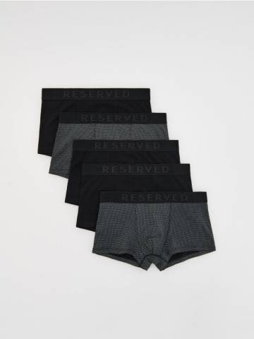 Reserved - Боксери класичні, 5 штук - чорний - 011ES-99X Reserved - Боксери класичні, 5 штук - чорний - 011ES-99X