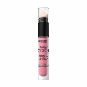 Жидкая помада для губ и румяна 2 в 1 Deborah Easy Color Blush & Lipstick 02 Cold Rose, 4 мл Жидкая помада для губ и румяна 2 в 1 Deborah Easy Color Blush & Lipstick 02 Cold Rose, 4 мл