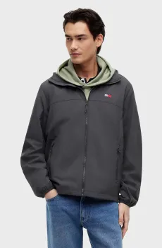 Мужская темно-серая ветровка CHICAGO PACKABLE JACKET EXT Серый L Tommy Jeans DM0DM23223