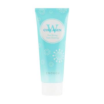 Пенка для лица Enough W Collagen Pure Shining Foam Cleansing очищающая, с морским коллагеном, 100 мл Пенка для лица Enough W Collagen Pure Shining Foam Cleansing очищающая, с морским коллагеном, 100 мл