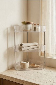 Дворівнева полиця - білий