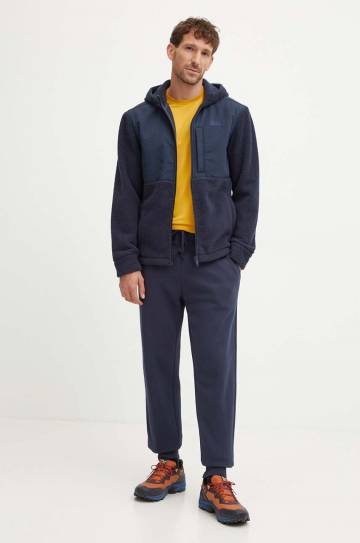 Хлопковая футболка Jack Wolfskin Essential цвет бордовый однотонная 1808382 Хлопковая футболка Jack Wolfskin Essential цвет бордовый однотонная 1808382