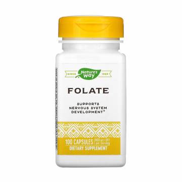 Фолат Natures Way Folate 800 мкг, 100 капсул Фолат Natures Way Folate 800 мкг, 100 капсул