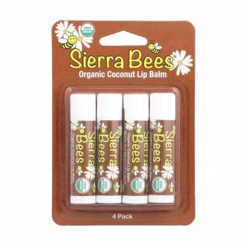 Набор бальзамов для губ Sierra Bees Кокосовый, 4*4.25 г Набор бальзамов для губ Sierra Bees Кокосовый, 4*4.25 г