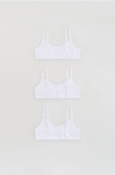 Reserved - 3 топи білизняні на бретельках - білий - 805IR-00X