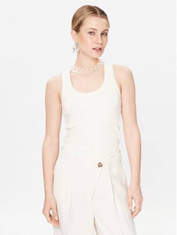 Patrizia Pepe Топ 2M4306/J115-W347 Écru Regular Fit Patrizia Pepe Топ 2M4306/J115-W347 Écru Regular Fit