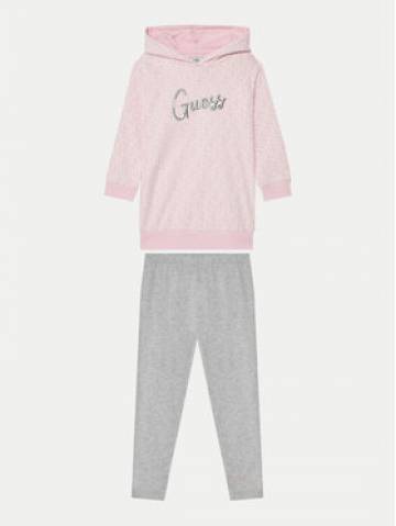 Guess Спортивний костюм K5RG01 KA6R4 Рожевий Regular Fit Guess Спортивний костюм K5RG01 KA6R4 Рожевий Regular Fit