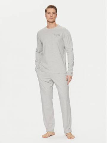 Tommy Hilfiger Піжама UM0UM03437 Сірий Regular Fit