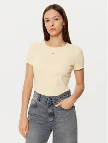 Tommy Jeans Футболка Essential DW0DW17383 Бежевий Slim Fit Tommy Jeans Футболка Essential DW0DW17383 Бежевий Slim Fit